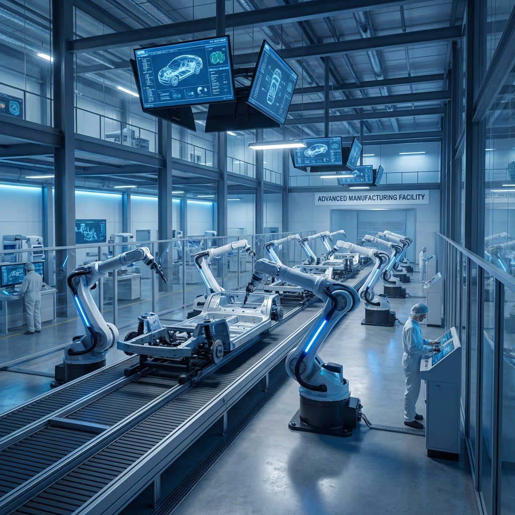 Realistic automated assembly line