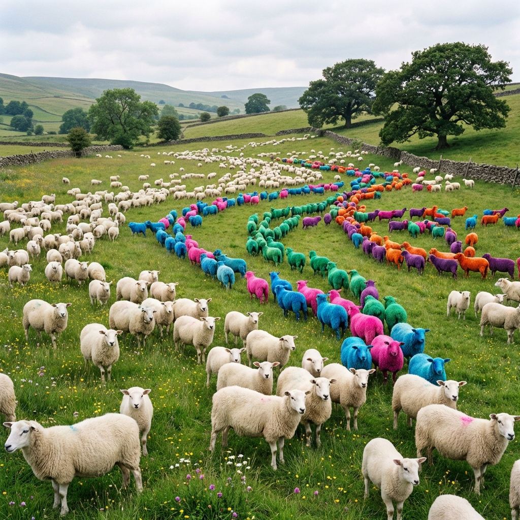 Versioning through color-coded sheep